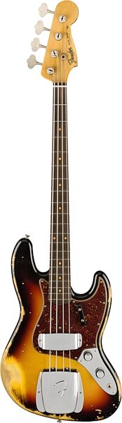 Fender Custom Shop 1961 Heavy Relic Jazz Electric Bass (with Case), Action Position Back