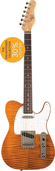 Michael Kelly Enlightened Classic '50s Electric Guitar, Pau Ferro Fingerboard, Action Position Back