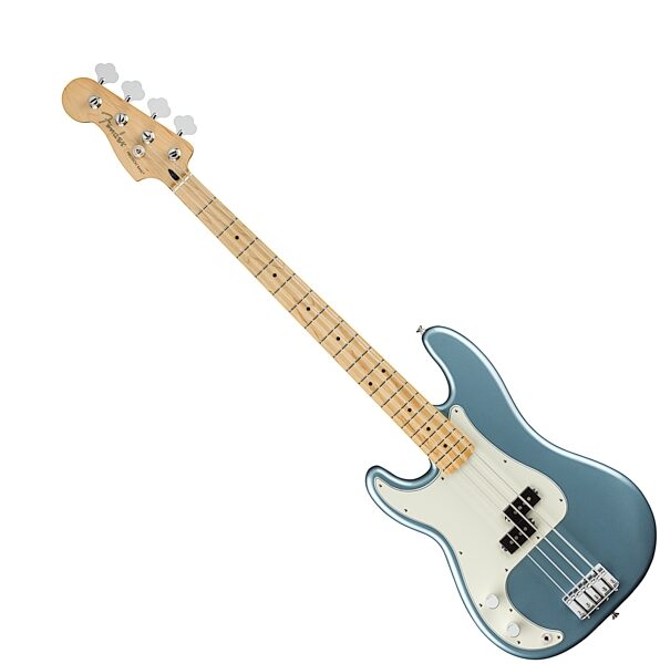 Fender Player Precision Electric Bass, Left-Handed (Maple Fingerboard), Action Position Back