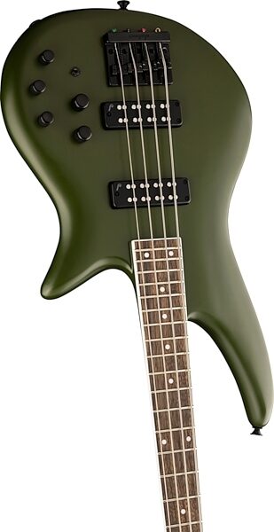 Jackson X Series Spectra SBX IV Electric Bass, Matte Army Drab, Open Box (Like New), Action Position Side