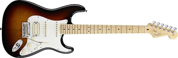 Fender American Standard Stratocaster HSS Electric Guitar, Maple Fingerboard with Case, 3-Color Sunburst