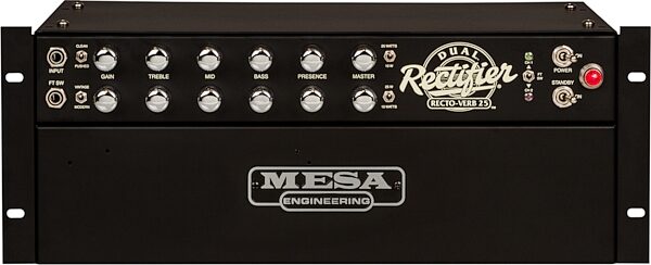 Mesa/Boogie Recto-Verb 25 Rackmount Guitar Amplifier Head (10/25 Watts), New, Action Position Back