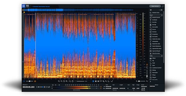iZotope RX 8 Standard Audio Processing and Restoration Software, Screenshot