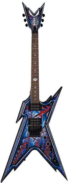 Dean Razorback DB Floyd Electric Guitar (with Case), DNA Splatter
