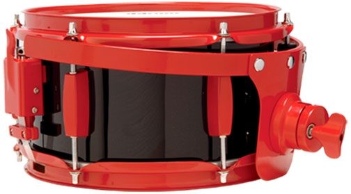 DDrum Diablo Side Snare Drum, Black with Red Hardware