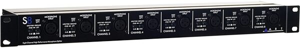 ART S8 8-Channel Microphone Splitter, New, Angle View