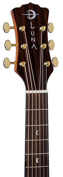 Luna Safari Stallion Travel Acoustic-Electric Guitar (with Gig Bag), New, view