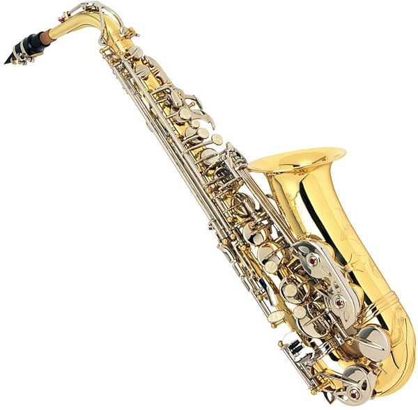 Silvertone AS300 E Flat Alto Saxophone (with Case), Main