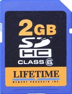 Lifetime Memory SD Secure Digital Card, 2 GB