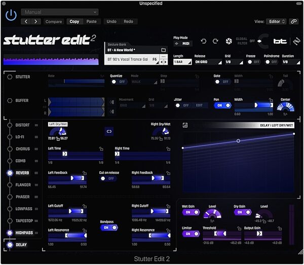 iZotope Stutter Edit 2 Effect Software, Screenshot