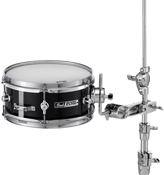 Pearl Short Fuse Drum Snare (with Mount), Black, 10x4.5 inch, Mount