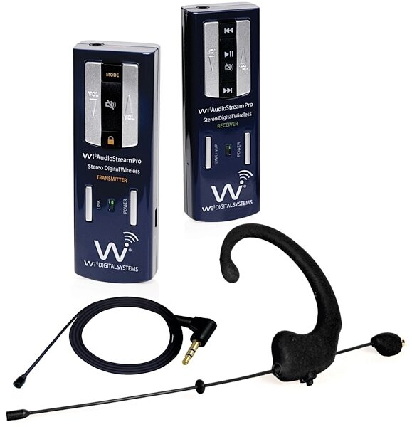 Wi Digital AudioStream Pro EL Digital Wireless Earset Microphone System, Main