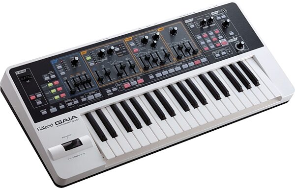Roland GAIA SH-01 37-Key Synthesizer, New, Angle