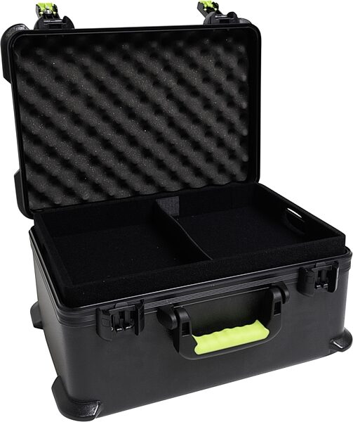 Shure x Gator Molded Wireless Handheld Microphone Case, Fits 7 Microphones, SH-MICCASEW07, Open Empty