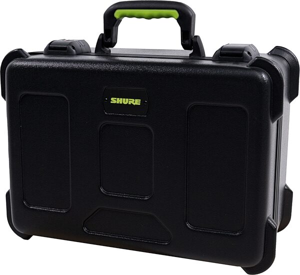 Shure x Gator TSA Molded Microphone Case, Fits 15 Microphones, SH-MICCASE15, Closed Side Angle