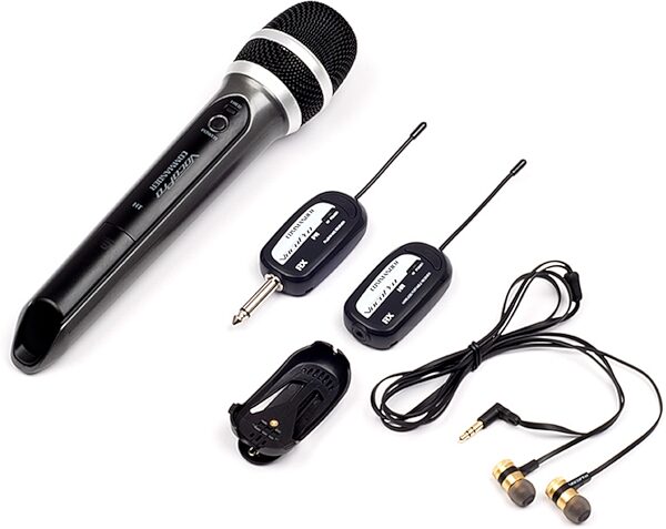 VocoPro SingAndHear-Solo Wireless Microphone and In-Ear Monitor System, Blemished, Action Position Back