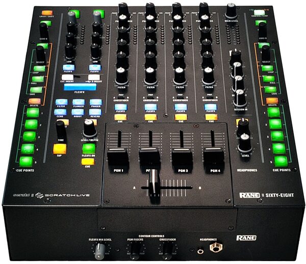 Rane Sixty-Eight Professional 4-Channel Mixer with USB and Serato DJ, Main