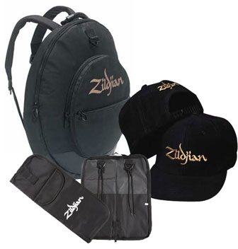 Zildjian Gig Cymbal Bag, With Stick Bag and Baseball Cap