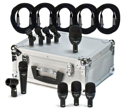 Audix FP5 Fusion 5 Drum Microphone Package, With Cables