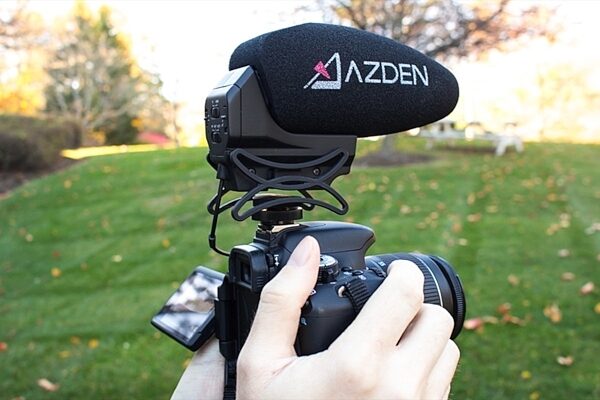 Azden SMX-30 Stereo/Mono Switchable Video Microphone, In Use