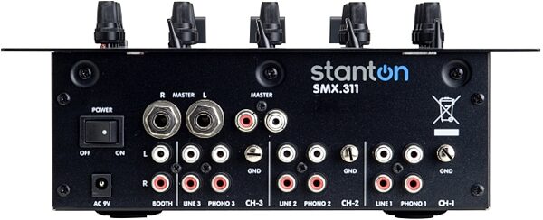 Stanton SMX311 DJ Mixer, 3-Channel, Head