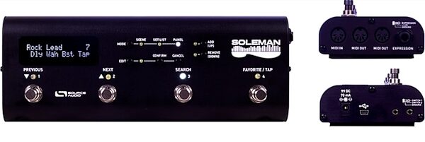 Source Audio Soleman MIDI Foot Controller, Top