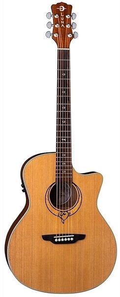 Luna Heartsong Grand Concert Acoustic-Electric Guitar with USB, Main