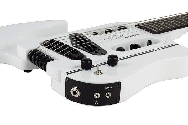 Traveler Speedster Hot Rod V2 Electric Guitar (with Gig Bag), White Controls