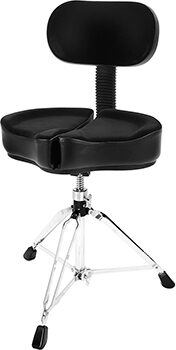 Ahead Spinal G Deluxe Drum Throne with Back Rest (3-Leg), New, Action Position Back