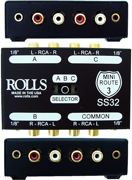 Rolls SS32 Mini Route 3 Stereo Switcher, Views