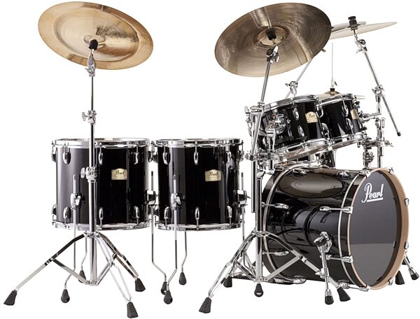 Pearl SSC924X Session Studio Classic Drum Shell Kit, 4-Piece, Piano Black