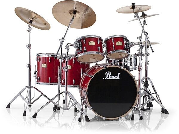 Pearl SSC924X Session Studio Classic Drum Shell Kit, 4-Piece, Sequoia Red
