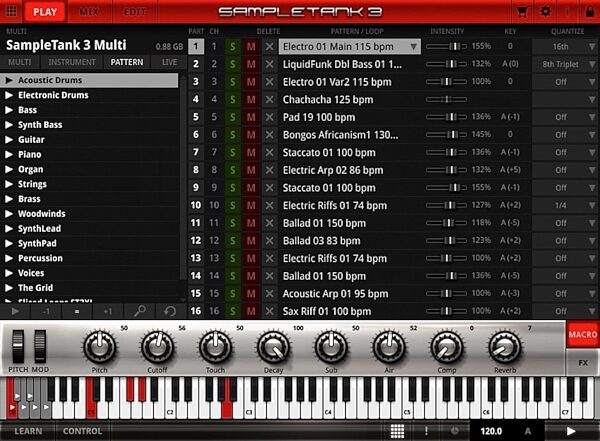 IK Multimedia SampleTank MAX Software Instrument, Screenshot 3
