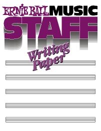 Ernie Ball Music Staff Writing Paper Book, Main