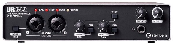 Steinberg UR242 USB and iOS Audio Interface, New, Front