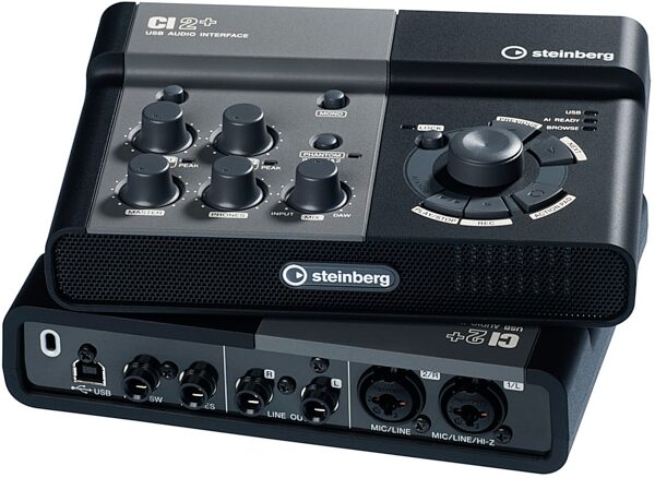 Steinberg CI2 Plus USB Audio Interface, Front and Back