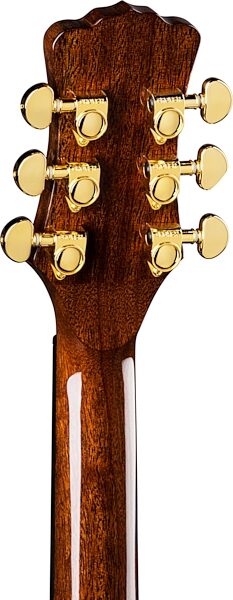 Luna Steel Magnolia Resonator Electric Guitar, Action Position Back