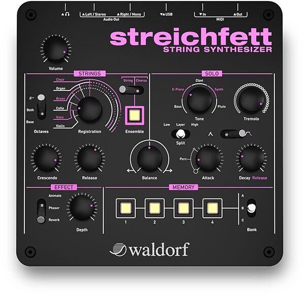 Waldorf Streichfett Desktop String Synthesizer, New, Main