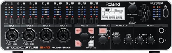 Roland UA-1610 Studio-Capture USB 2.0 Audio Interface, Front