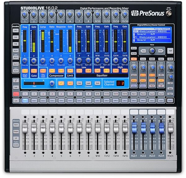 PreSonus StudioLive 16.0.2 16-Channel Digital Mixer, Top