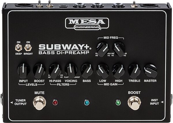 Mesa/Boogie Subway Plus Bass Guitar Preamp and Direct Box, Action Position Back