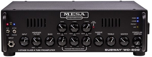 Mesa/Boogie Subway WD-800 Hybrid Bass Guitar Amplifier Head (800 watts), New, Main