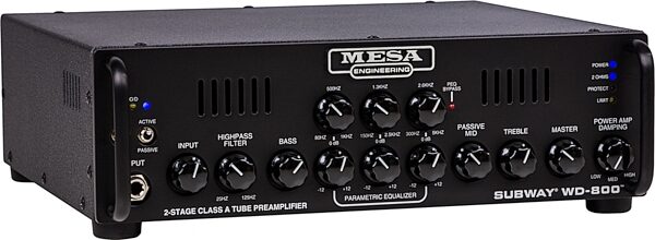 Mesa/Boogie Subway WD-800 Hybrid Bass Guitar Amplifier Head (800 watts), New, Action Position Back