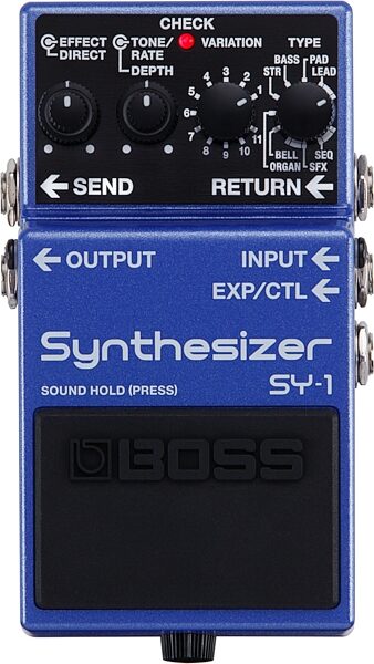 Boss SY-1 Synthesizer Pedal, New, Action Position Back