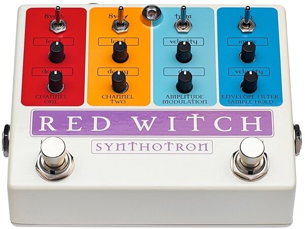 Red Witch Synthotron Analog Guitar Synthesizer Pedal, Front