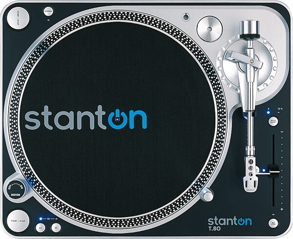 Stanton T80 Direct Drive Digital Turntable with 500B Cartridge, Top