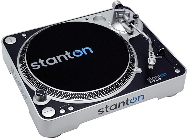 Stanton T.90 USB Direct Drive Turntable, Angle Shot