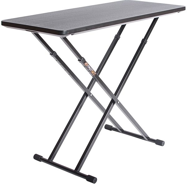 Fastset BT4 Musicians/DJ Utility Table, Black, Main with all components Back