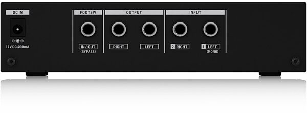 TC Electronic M100 Multi-Effects Tabletop Processor, Back