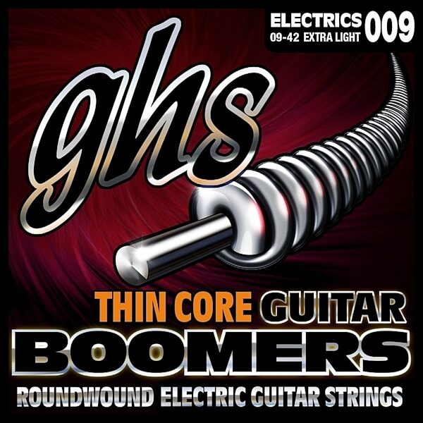 GHS Thin Core Boomers Electric Guitar Strings, Extra Light